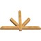 Ekena Millwork Kennewick Rough Sawn Timber Gable Bracket, Western Red Cedar, 60"W x 40"H x 4"D x 4"F, 16/12 Pitch GBW060X40X0404KEN00RWR - alternate 2